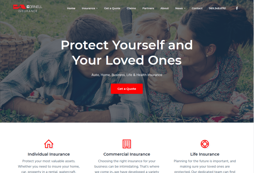 Cornell Insurance Launches New Website